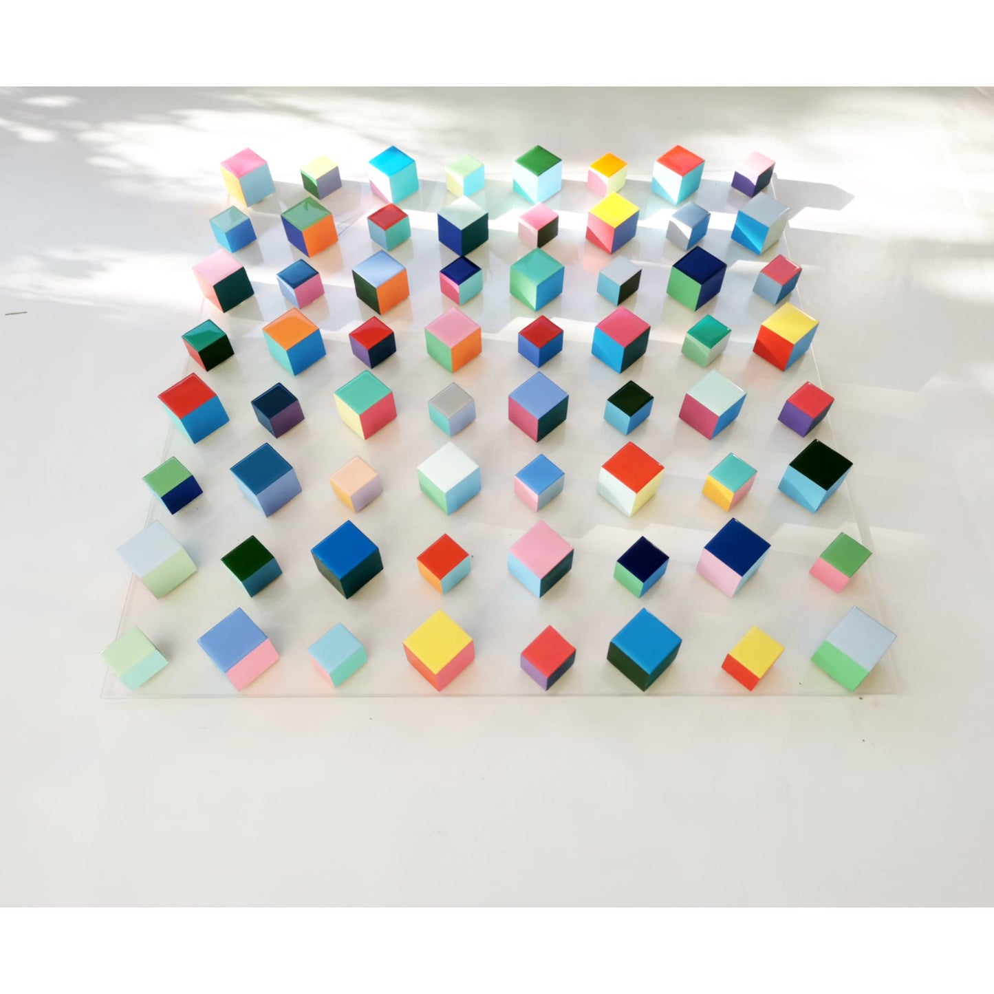 Wood wall art, modern wood cubes with resin finish on top. Sculpture 3d wall art. Large abstract art. Geometric art ©
