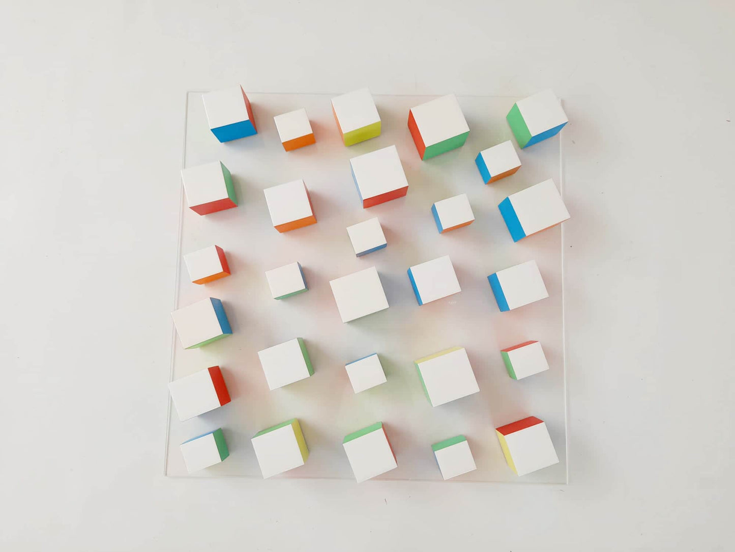 wood wall art, modern sculpture with resin on top. Rainbow art.Decorate your wall, home, office or commercial space with this collection. ©