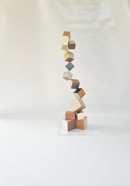 Wood Cube Sculptures