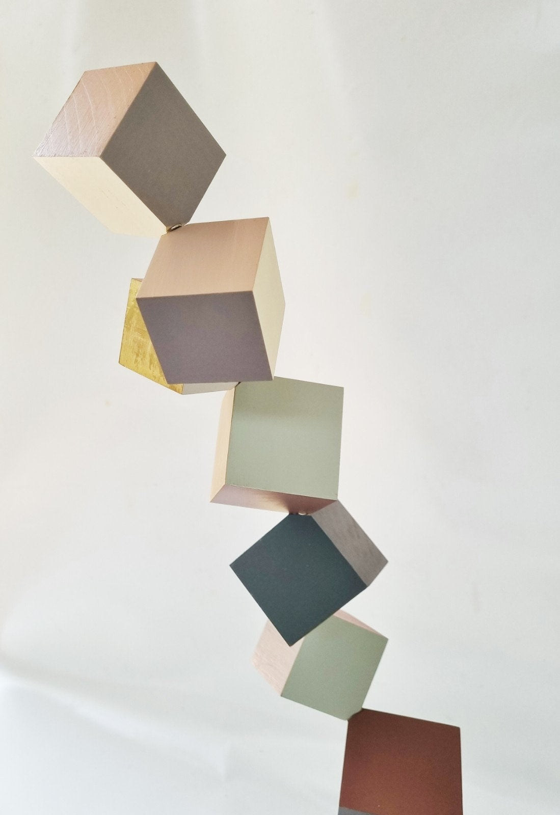 Wood Sculpture in neutral colors. Flat Base. 3d art. Perfect design for modern decoration.  3d wood sculpture. Minimal art. Woodart ©